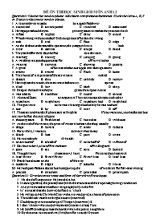 Đề ôn thi học sinh giỏi môn Tiếng Anh Lớp 12